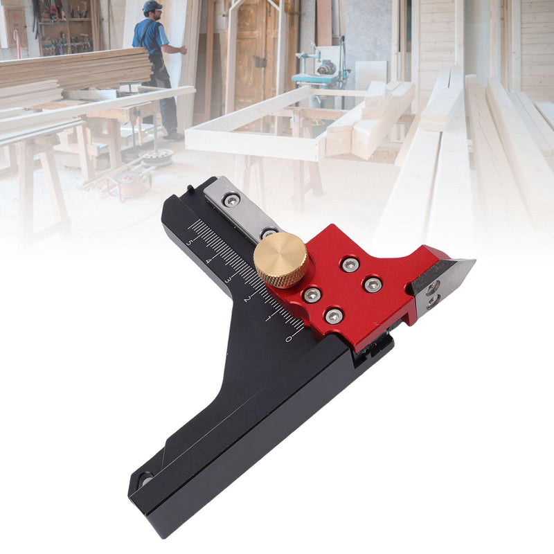 LICAEVEY Woodworking Height Gauge, Precision CNC Machined Aluminum Alloy Depth Measuring Tool with Dual Scale for Table Saw, Router Table, Drill Press