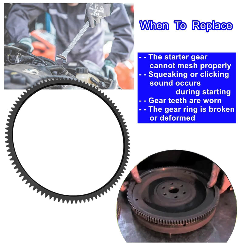 97 Teeth Flywheel Starter Ring Gear, Compatible with Kohler Command V-Twin flywheels & Kohler Courage，Replacement Ring Gear,Automotive Flywheel Ring Gear 97 Teeth
