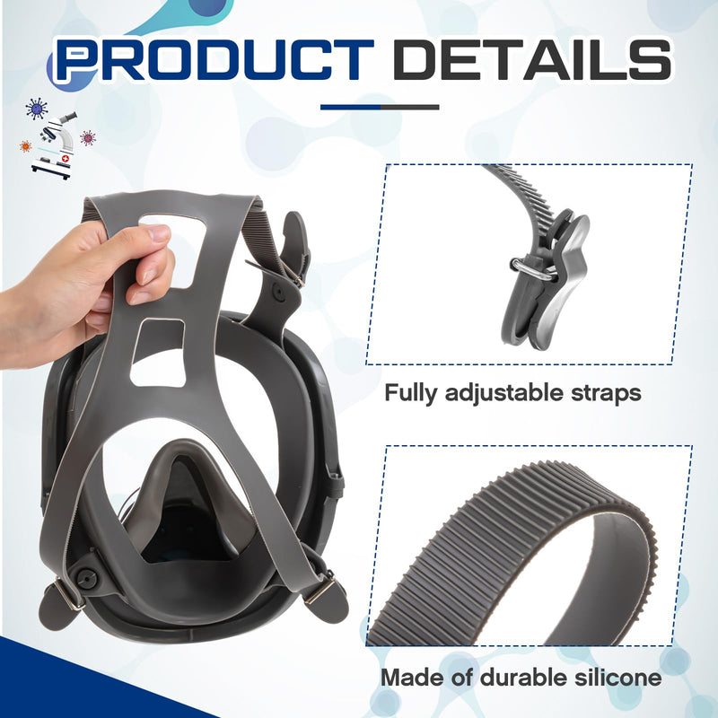 Jecery 4 Pcs Silicone Head Harness Strap