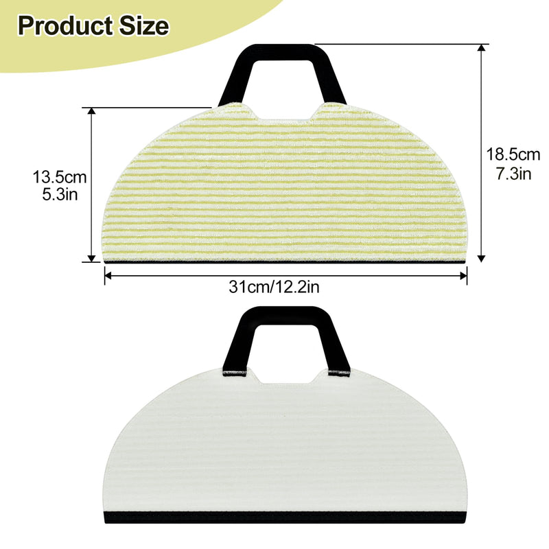 6 Pack Vacuum Mop Replacement Pads Compatible with Shark RV2610WA AV2610WA RV2620WD RV2610WFUS RV2410WD AI Ultra 2-in-1 Robot Vacuum,Vacmop Pads Refills,Washable Reusable Microfiber Soft Pads