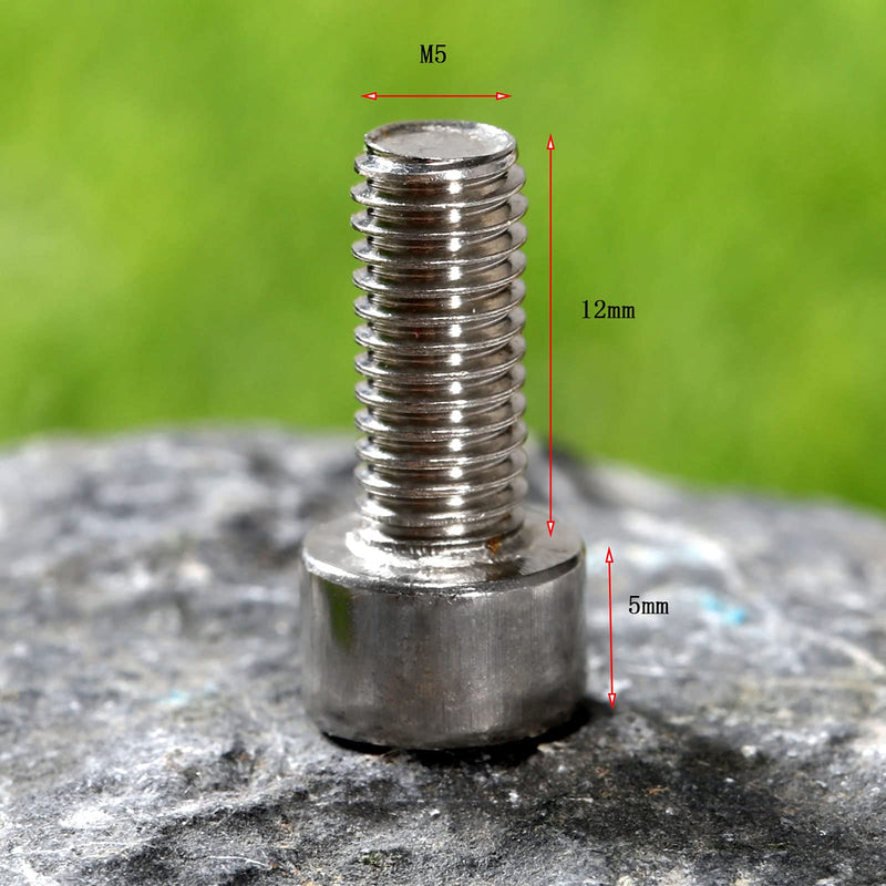 10Pcs Bike Water Bottle Cage Bolts Holder Screws M5 Inner Rack Hexagon Stainless Steel Screws