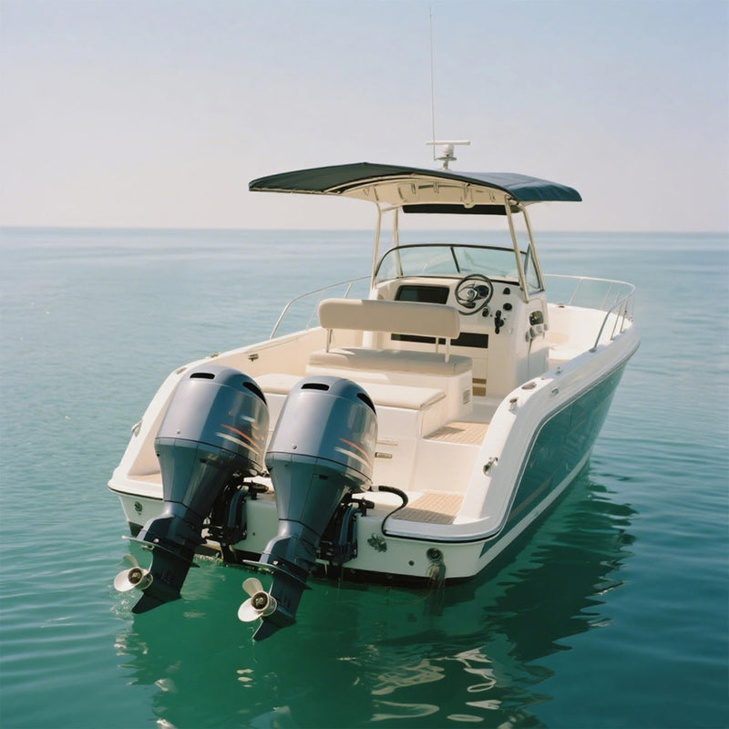 Transom Saver,Outboard Motor Support,Trailering Transom Rubber Support for 3-RAM Hydraulic Tilt and Trim Systems (2 pieces)
