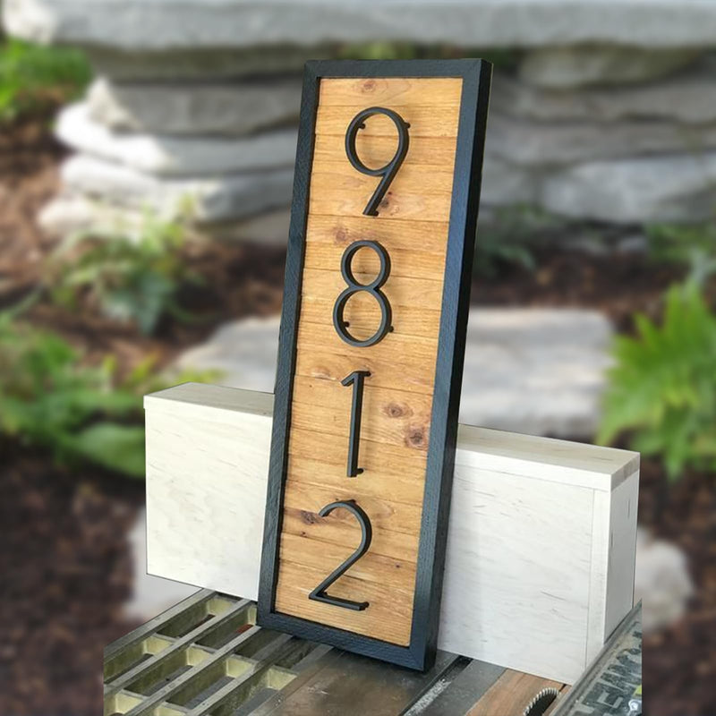 5" Floating Stainless Steel Address House Number, Modern Metal Anti-Rust House Numbers with Nail Kits for Door Garden Mailbox Decor Visibility Signage (1) 5 Inch Number 1
