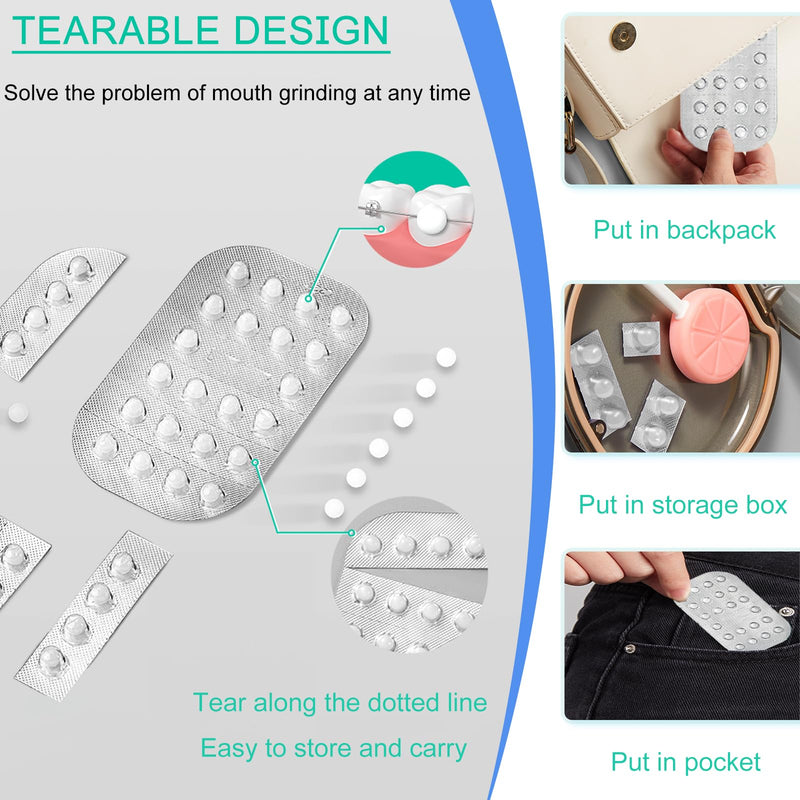 SNAWOP Orthodontic Wax Dots for Braces 66PCS Dental Wax Portable Hygiene Individual Packing