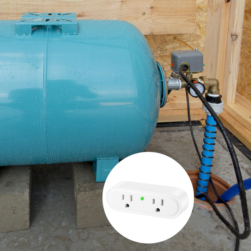 Thermostatically Controlled Outlet - On at 32°F/Off at 50 °F, Thermostat Plug Outlet, No Need to Close Manually, for Chicken Water Coop Heater Heated Water Bowl Bird Bath Deicer Roof Cable (1 Pcs) 1 Pcs