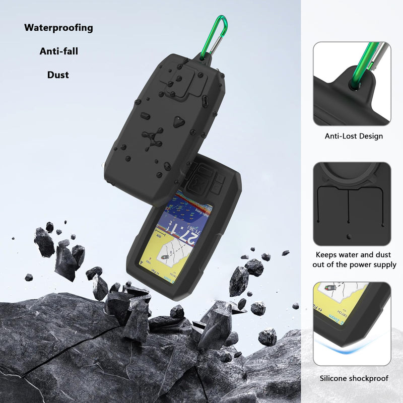 Silicone Protective Case and Screen Cover for Garmin Striker Vivid 4cv (010-02550-00) and Striker Plus 4 (010-01870-00), Transducer Cover