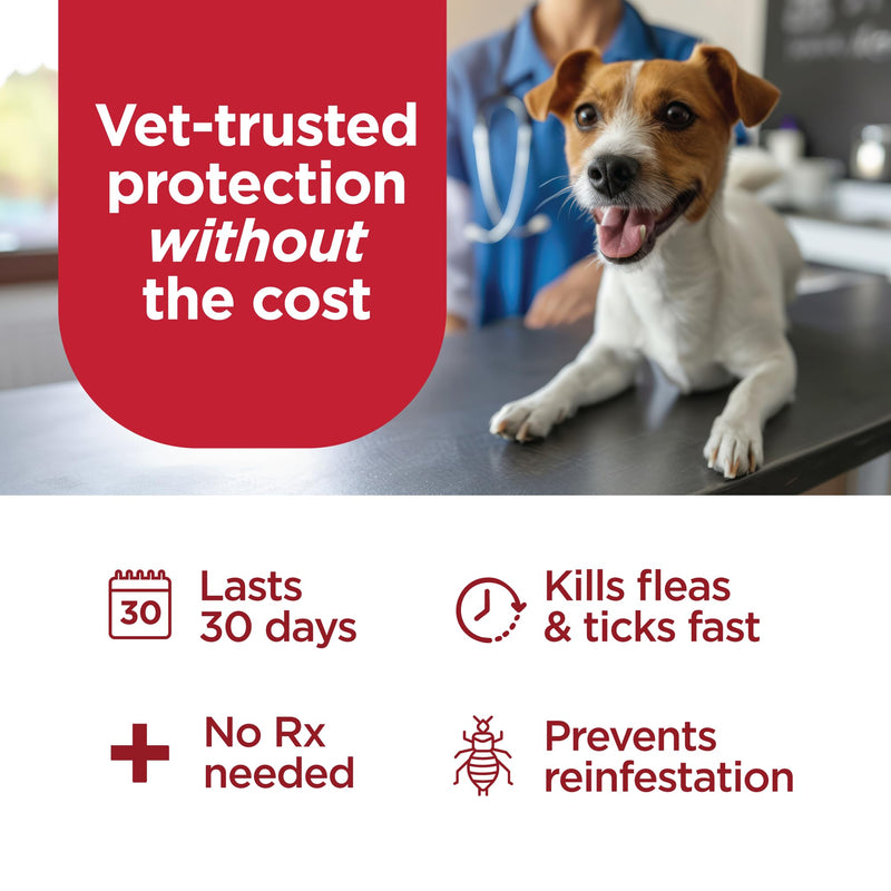 FirstAct Plus Flea Treatment for Dogs, Extra Large Dogs 89+ lbs, 6 Doses, Same Active Ingredients as Frontline Plus Flea and Tick Prevention for Dogs