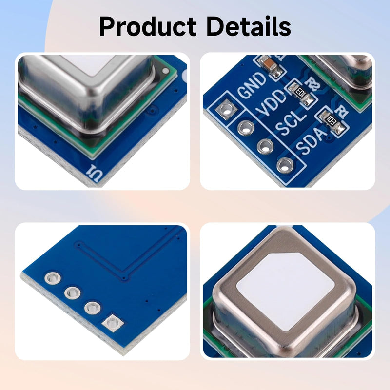SCD41 Gas Sensor Module 2.4-5.5V, 2 in 1 Gas Sensor Module Detects CO2 Carbon Dioxide, Temperature and Humidity I2C Communication for Air Quality Monitoring IR 8x8 Infrared Cameras Thermal Imager