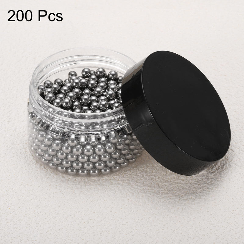 uxcell 200pcs 304 Stainless Steel Bearing Balls 6mm Precision Balls, Mini Solid Bearing Balls 200