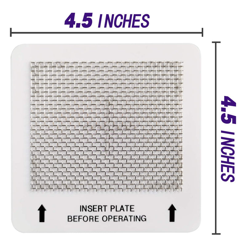 Universal Ceramic Ozone Plates for Generic Ozone Generators Washable Purification Air Purifier, 4.5" x 4.5" Inches Replacement Ozone Plates (2Pack) 2Pack Small