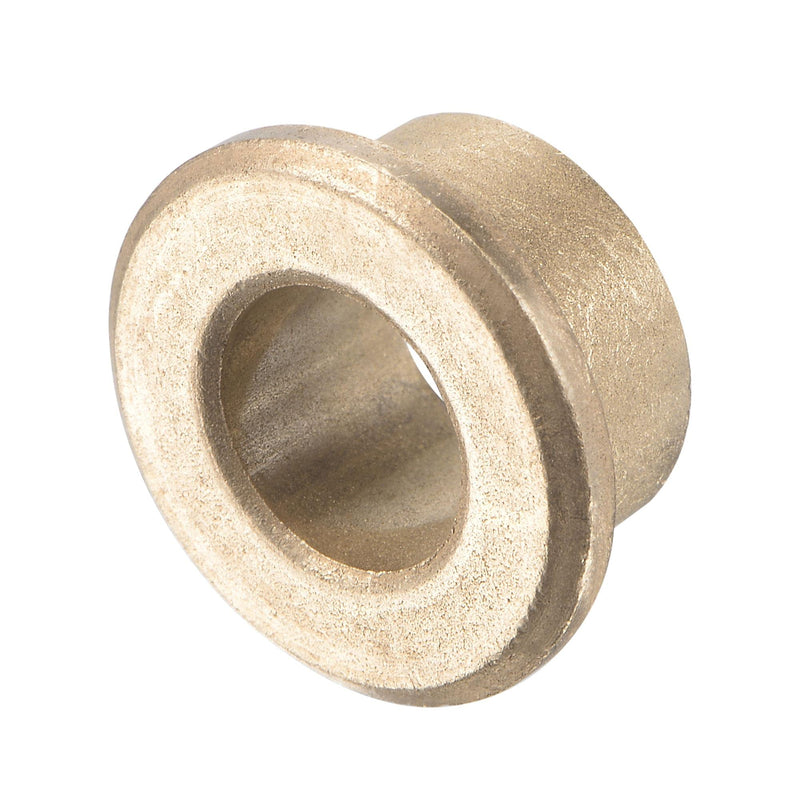 uxcell Flange Sleeve Bearings 8mm Bore 12mm OD 8mm Length 16mm Flange Dia 2mm Flange Thickness Sintered Bronze Self-Lubricating Bushing 4pcs 8x12x8mm