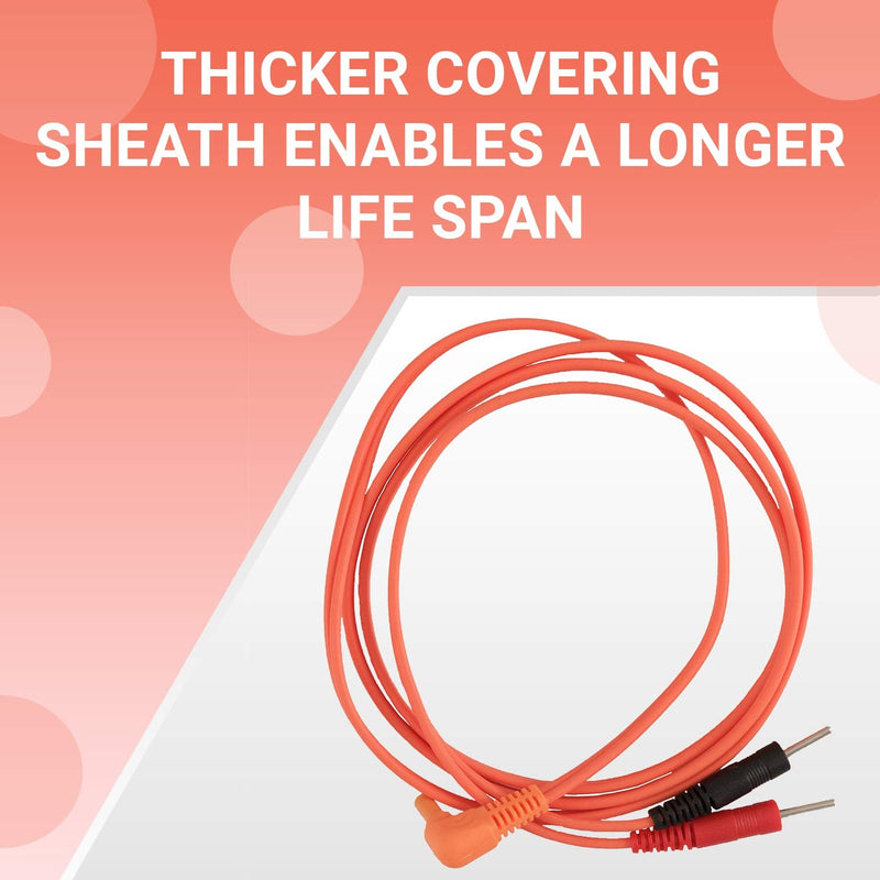 M PAIN MANAGEMENT TECHNOLOGIES Universal TENS Lead Wires by PMT, Fits Most All Electrotherapy Devices and TENS/EMS electrodes, Compatible with TENS 7000 (Premium Grade) Premium Grade