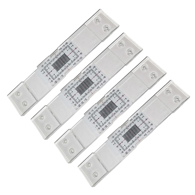 Yuly Heavy-Duty Building Crack Monitor For Concrete Masonry And Stucco Crack Gauge Monitor Crack Measuring Crack Width Gauge, 4 Pack