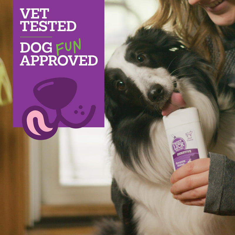 Twist and Lick Vetality Well Gels Digestive Supplement for Dogs, 60 Day Supply