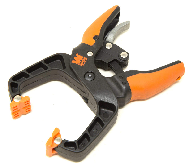 WEN CLH151 Quick-Release Ratcheting Hand Clamps with 1.5-Inch Jaw Opening and 1.5-Inch Throat, 4 Pack 1.5-Inch Jaw Opening, 2-Pack
