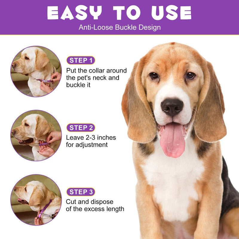 Calming Collar for Dogs, Pheromone Calming Collars for Dog Anxiety Relief, 25" Adjustable Calming Collars, Travel, Separation Anti Anxiety Dog Calming Collars, Stress Relief Collar for Dogs (3Packs) dog collar 3pcs - PawsPlanet Australia
