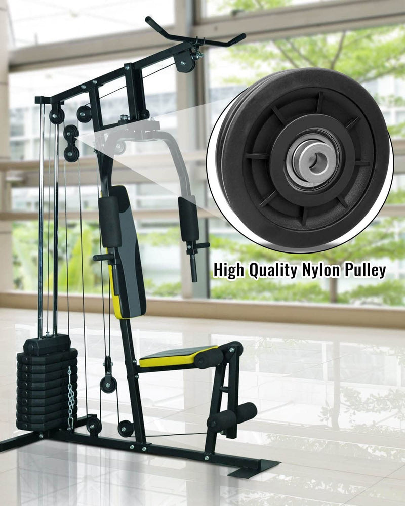 2 PCS 3.5Inch/90mm Nylon Bearing Pulley Wheel, Silent Bearing Replace for Garage Gym Equipment Pulley System, Universal Wearproof Bearing Maximum Working Load of 1000 LBS 2 Pack - NewNest Australia