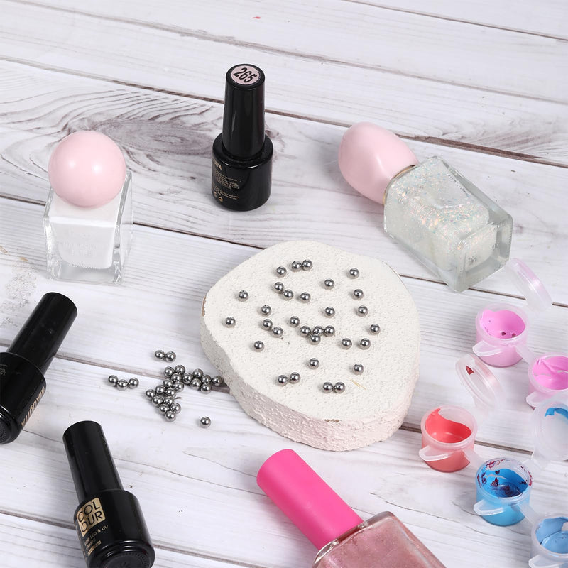100 PCS Paint Mixing Balls, Metal Ball Stainless Steel Bearing Balls for Model Mixing and Stirring of Paint or Nail Polish Agitator (0.16"/4mm)