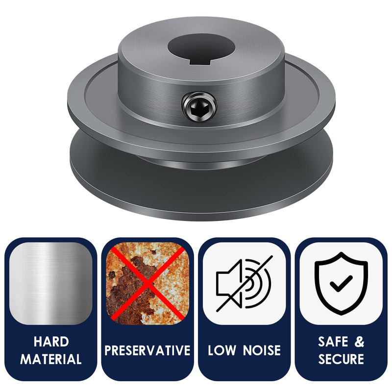 Tondiamo Mechanical Belt Pulley Single/Double Groove Web Sheave Bored-to-Size Belt Sheave Cast Iron Belt Section (AK25-5/8, Single Groove) AK25-5/8
