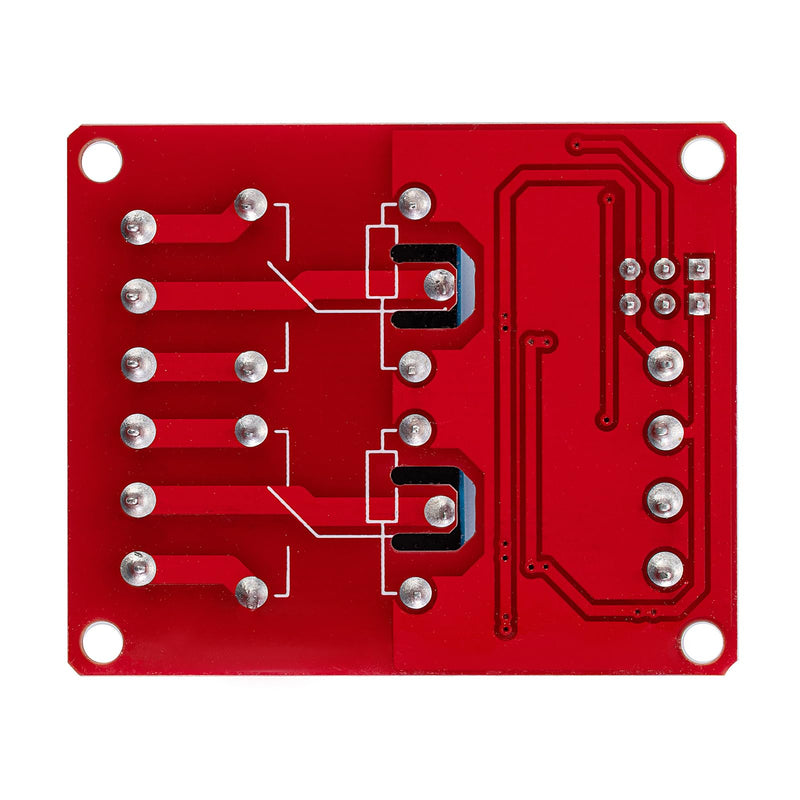 4PCS DC 12V 2 Channel Relay Module with Isolated Optocoupler Supports High and Low Level H/L Level Trigger Module Triggered