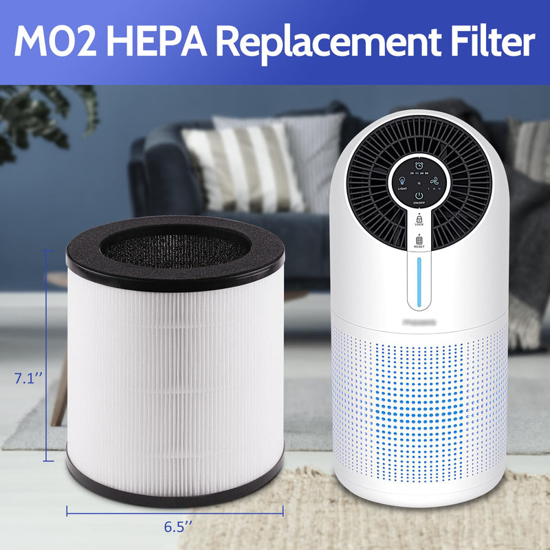 M02 Replacement Filter Compatible with Mooka M02 Air Purifier M02 - 2 Set
