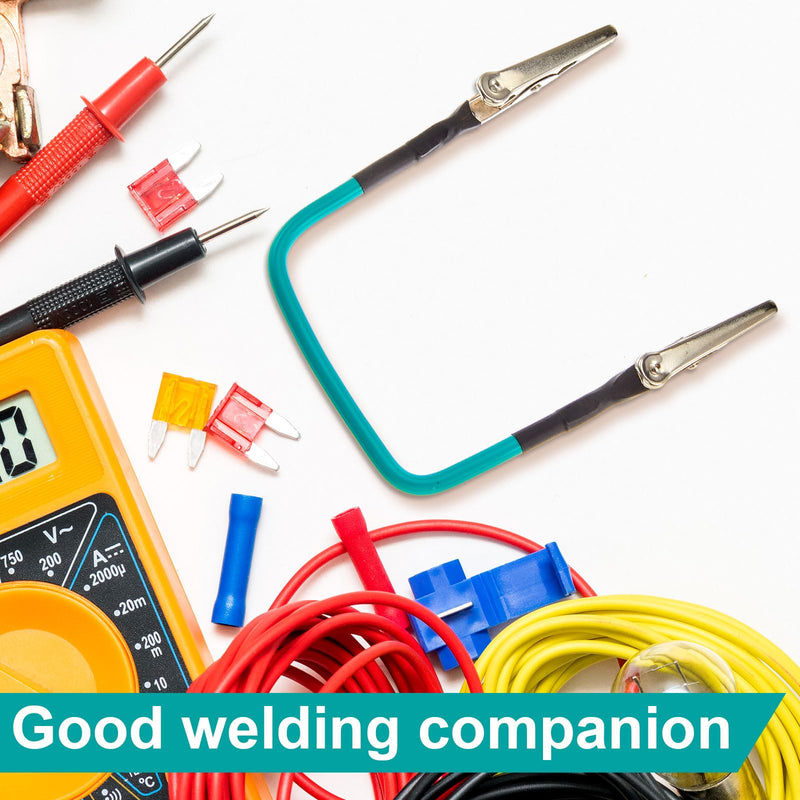 Tandefio 4 Pcs No Hands Wire Holder for Soldering Green Soldering Helping Hands Metal Tool Adjustable Welding Wire Clip Holder for Field Welding Electronics Appliances
