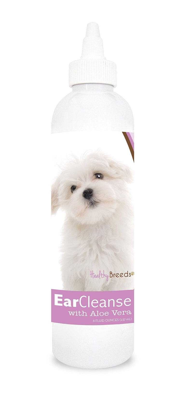 Healthy Breeds Maltese Ear Cleanse with Aloe Vera Sweet Pea and Vanilla 8 oz