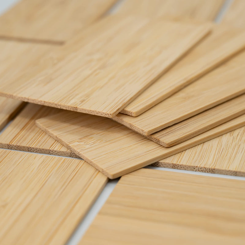 Bamboo Engraving Blanks Rectangle Bamboo Blanks 20 Pcs