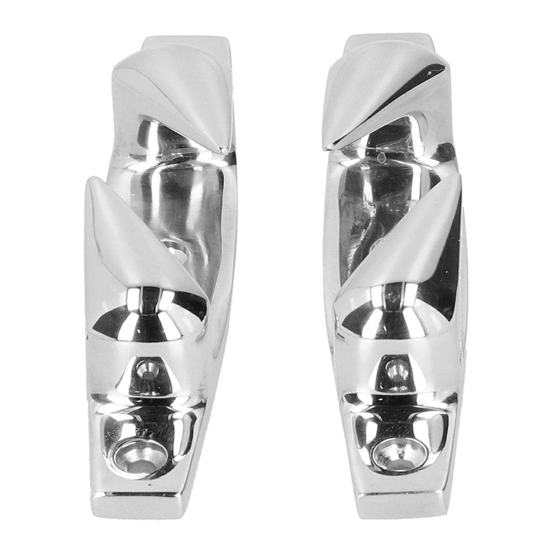 Acouto Bow Chocks for Boat 4.69in 316 Stainless Steel Boat Cleats Anchoring Mooring Cleats 2pcs Left Right Fairlead Dock Cleats for Marine Boat Yacht