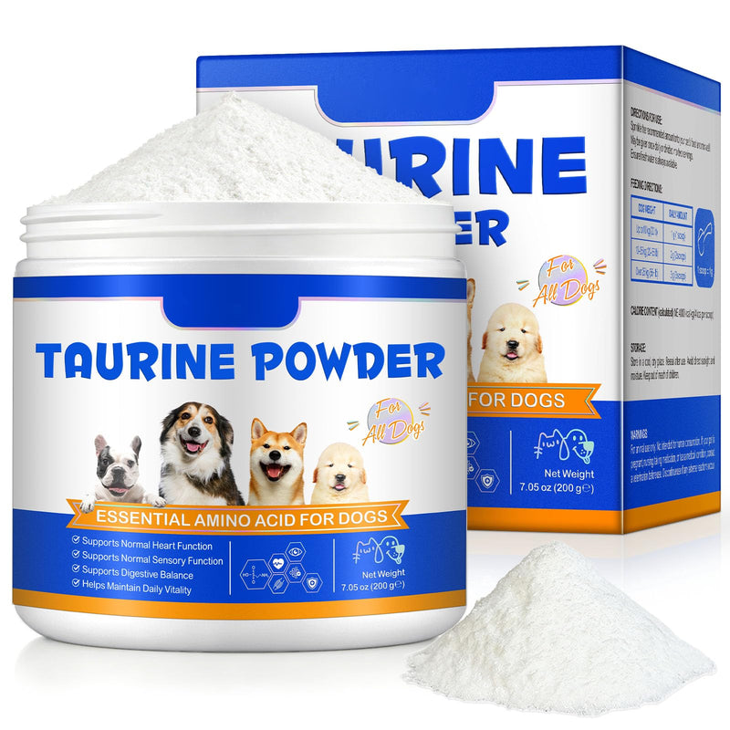 Taurine for Dogs,Taurine Supplement for Dogs,Taurine Supplement Powder for Dogs,Doggy Supps Taurine Powder,Easy-to-Mix Daily Supplement,Immune Support,Advanced Heart,Vision&Cognitive Support