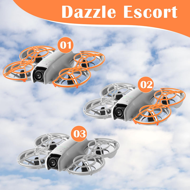 Propeller Guard for Dji Neo, Premium Full Coverage Shield for DJI Neo Drone, Waterproof and Impact Resistant to Protect The Normal Flight of The Drone(Orange) Orange
