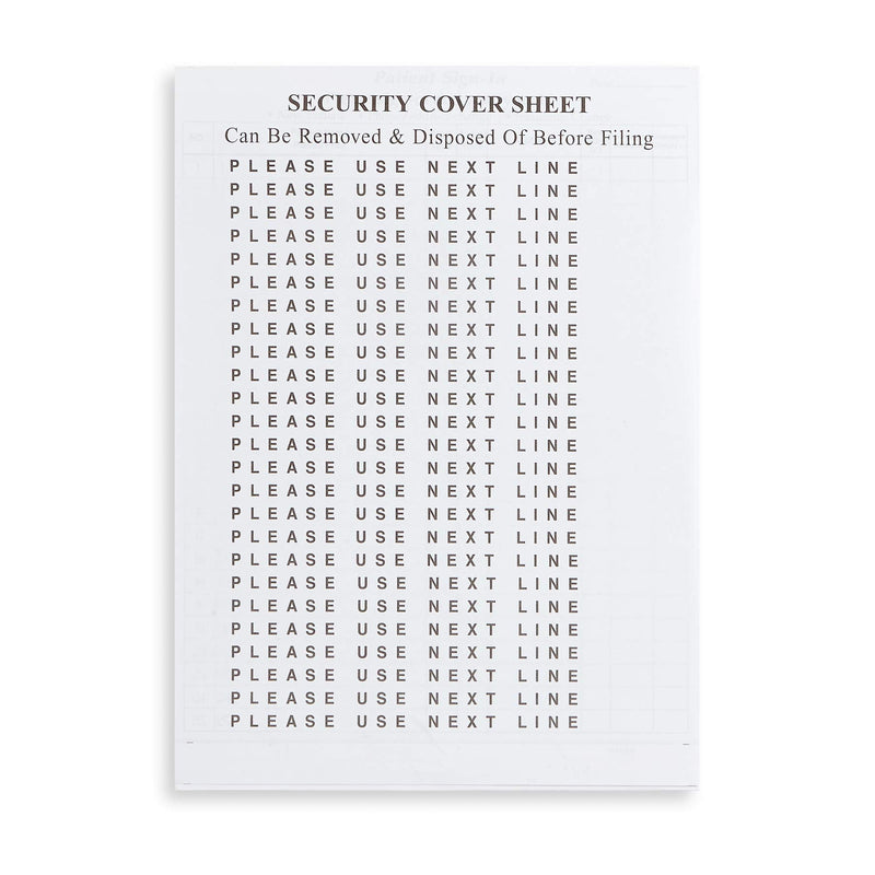 Blue Summit Supplies 25 Patient Sign in Forms, Carbonless 3 Part Forms with Peel Away Adhesive Labels, HIPAA Compliant for Privacy in Doctor, Medical, Dental Office, Blue, 25 Pack