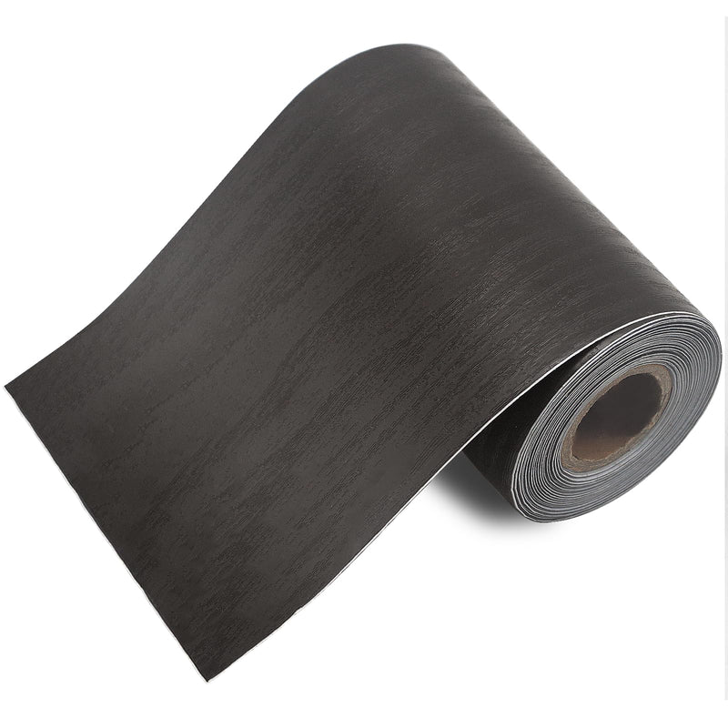 seonta Dark Walnut Wallpaper Border Mirror Frame Removable Waterproof Wood Grain Repair Tape 4 inch X 32.8ft Self Adhesive Grain Repair Patch for Tables, Chairs, Doors, Windows, Floors