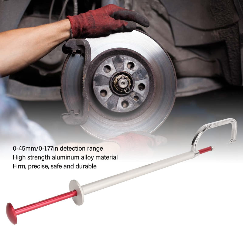 KIMISS Brake Disc Measuring Tool, Aluminum alloy Thickness Measuring Ruler Calipers 0 to 45mm Fast Accurate Detection for Motorcycles Cars Commercial Vehicles
