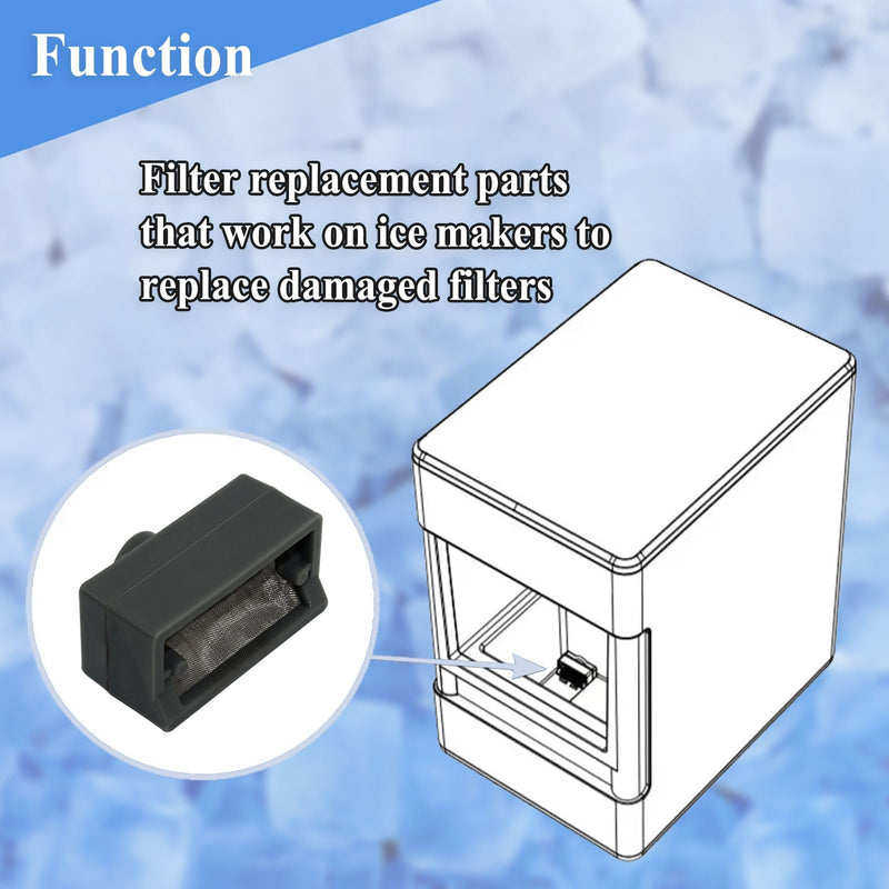 2 Pcs Filter Piece Replacement Parts, Fits Ice Maker OPAL01GENSS,OPAL01GENKT, etc