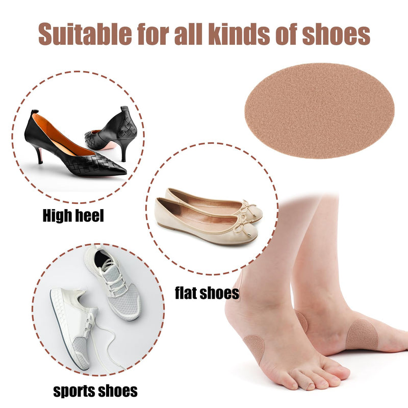 40pcs Moleskin Patches, Premium Flannel and Pressure Sensitive Adhesive Mole Skin Pads for Feet Health Prevention Bandages Supplies Lower Friction Suitable for High Heels Shoes Flat Shoes Sneakers
