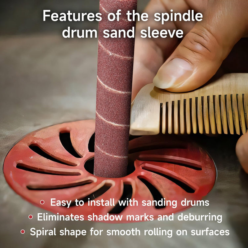 Spindle Sander Sleeves,12PCS Oscillating Sanders for Woodworking,60 Grit Sanding Drums for Dremel Rotary Tool, 4-1/2”Length,1/2”, 3/4”,1”,1-1/2”,2”,3”Diameter 60 Grit