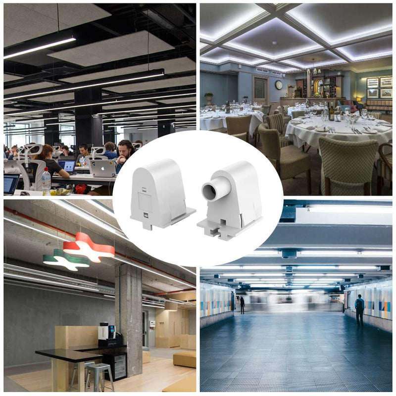 (12-Pairs) JESLED Single Pin FA8 Tombstone - Non-Shunted T8/T10/T12 LED Socket Lampholder Base Holder for 8FT Fluorescent Tube Light, Retrofiting Bulbs Fixtures, Flameresistant Plunger, UL Listed 12-Pairs