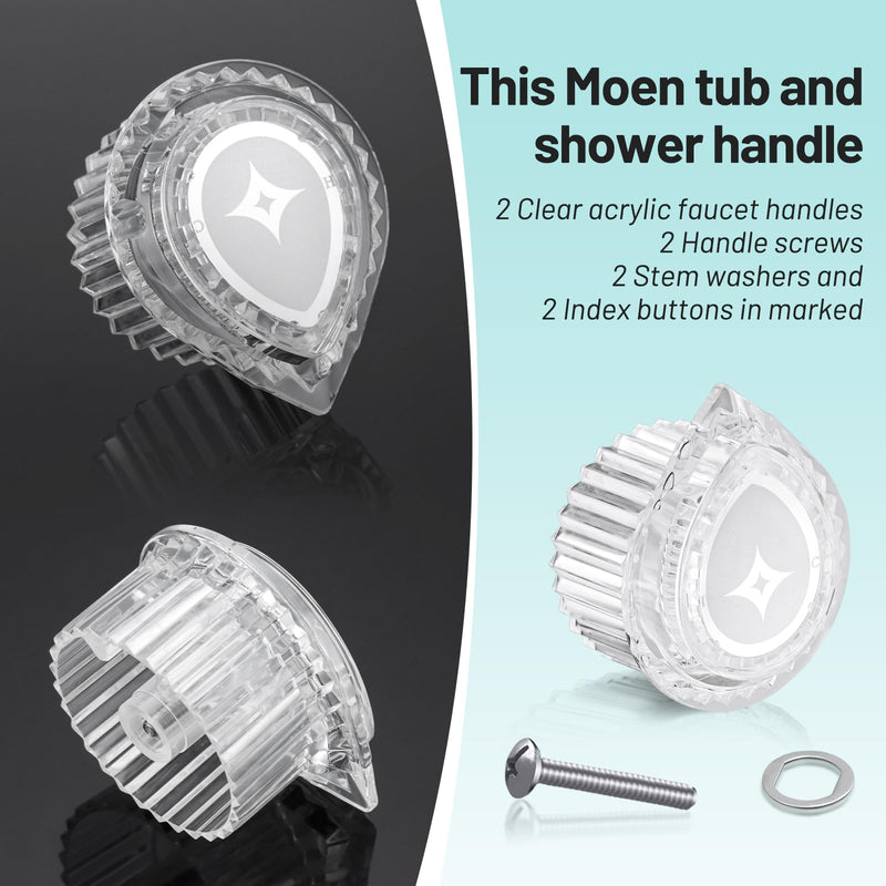 Shower Knob for Moen, Compatible Moen 100710 Posi-Temp One-Handle Tub and Shower Replacement Knob Handle Kit For Moen 100710