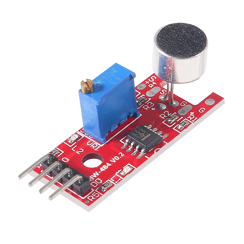 8pcs Microphone Sound Sensor KY-037 High Sensitivity Sound Voice Detection Module with Digital and Analog Output Sensors DIY Kit