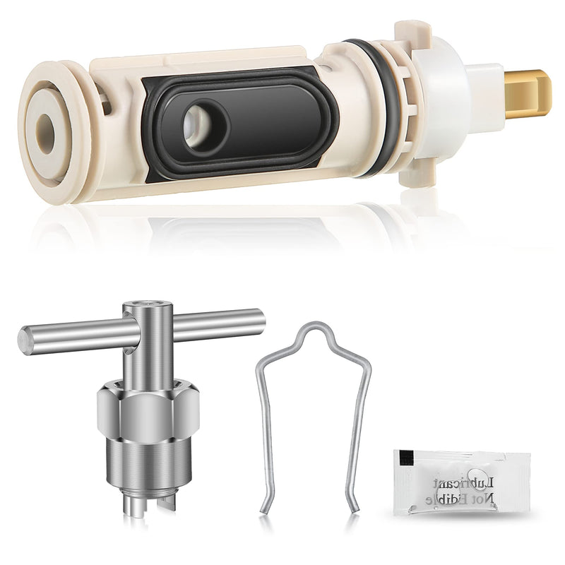 Enhon 1222 Replacement Cartridge Compatible with Moen with Puller, Tub Shower Cartridge Replacement Kit for One Handle Posi-temp Faucet (1 Set) 1