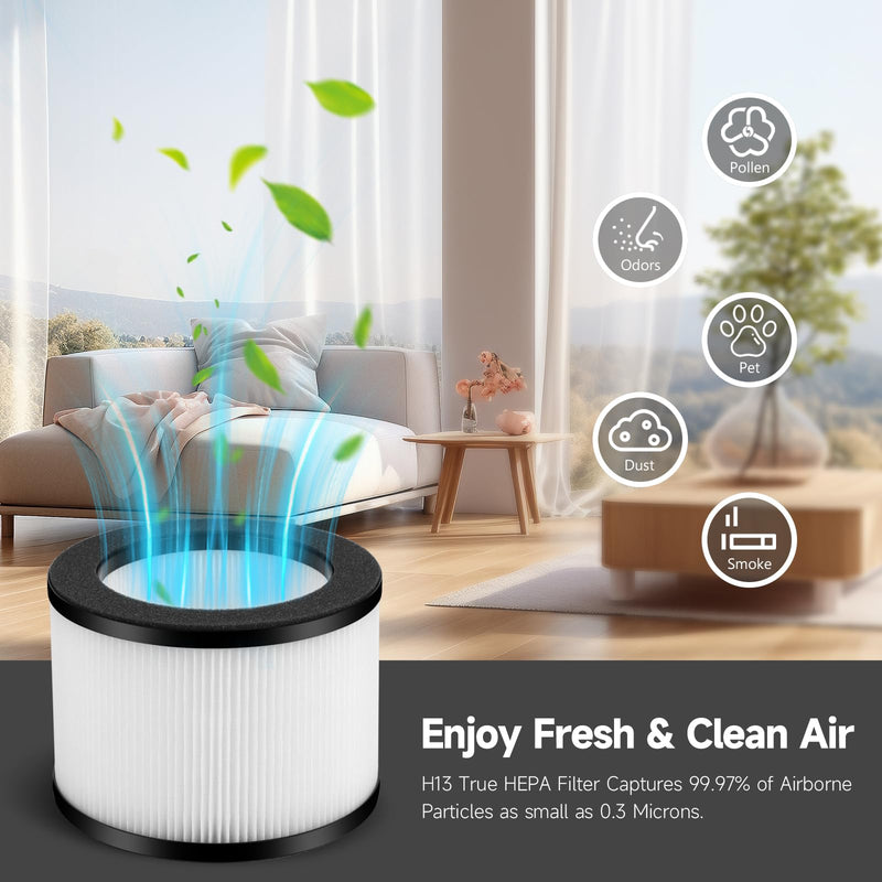 2-Pack VF10 Replacement Filter Compatible with VENDFO VF10/VF10 Pro Purifier, Air Cleaner Filters
