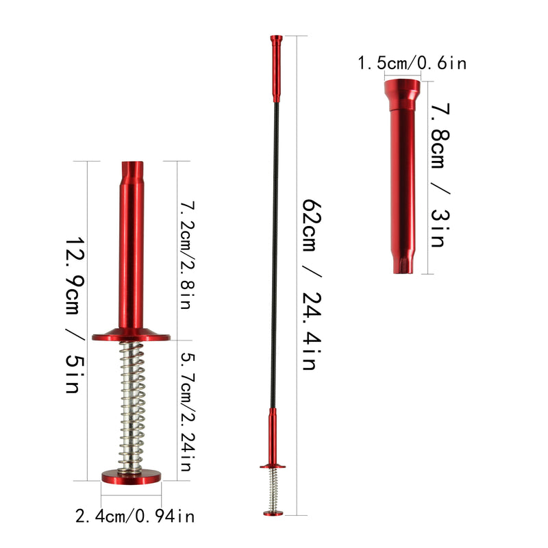 Flexible Claw Pickup Tool with Magnet, Magnetic Pickup Tool, 4-Finger Claw, Rustless Spring，Claw-Type Magnetic Pick-up Tool, for Garbage Pick up