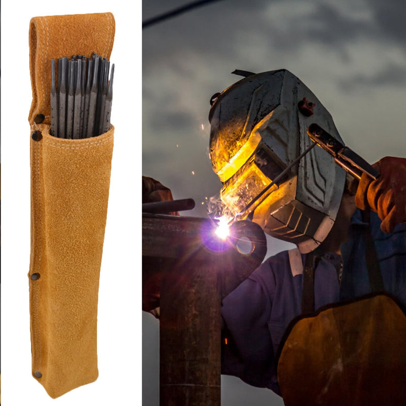 KIMISS Welding Rod Holder Wearable Thickened Cowhide AntIScald Welder Hardware Tool Waist Bag Professional Accessories, KIMISStuvgzp7h6a