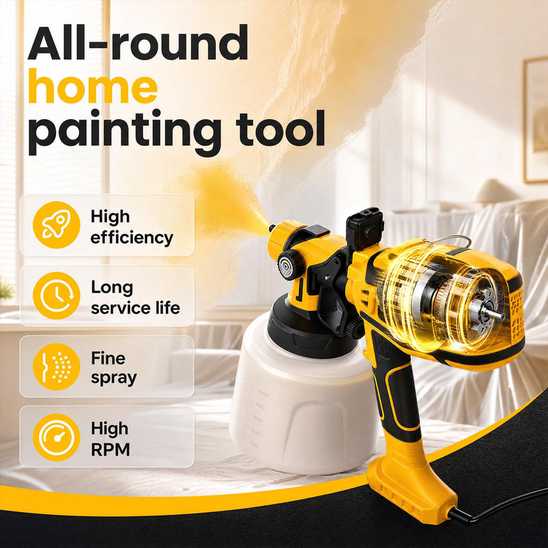 Paint Sprayer for House Painting, 1000W Stain Sprayer with 3 Spray Patterns