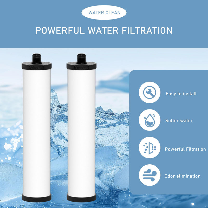 FRX02 W9223021 UltraCarb Ceramic Water Filter Candle, Compatible with Franke 02 FRX-02 FRX02 FR9455 and FRX-01 for Filterflow and Triflow Systems, 2 Pack