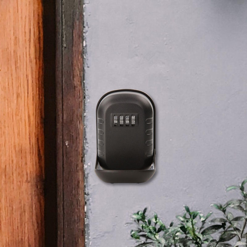 SEPOX Metal Key Lock Box with 4-Digit Combination, Waterproof Wall Mount Key Safe, 50 Cubic Inches Large Capacity Key Storage for Home, Office, Outdoor 1 Pack Large 4-Digit
