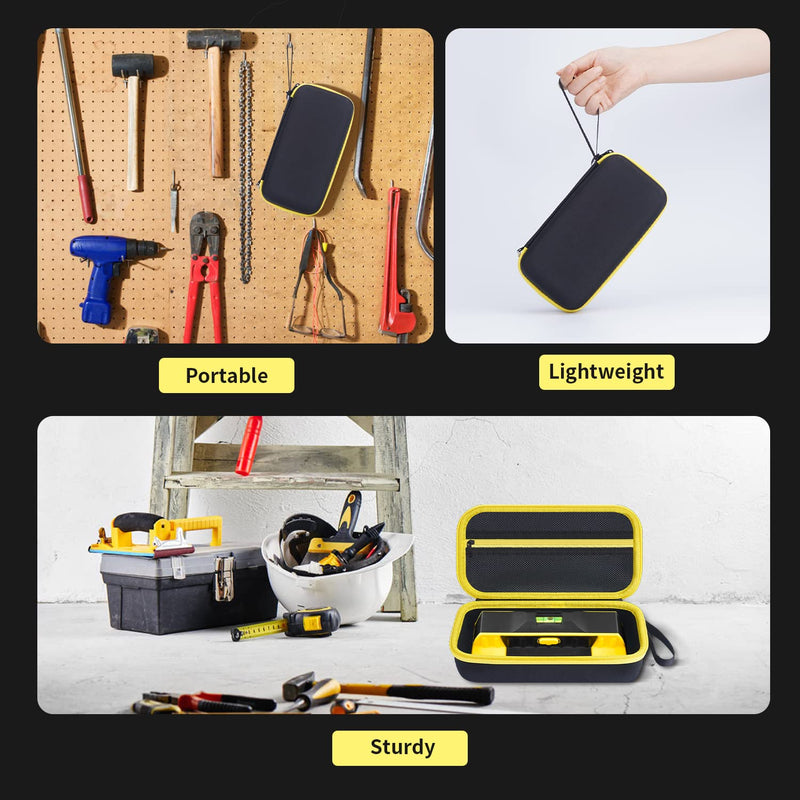 Case for Franklin Sensors ProSensor M210 710PRO 710+ 710 T13 5000+ Professional Stud Finder, Travel Carrying Storage Bag Holder with Mesh Pocket for Battery & Other Accessories (Case Only) Yellow