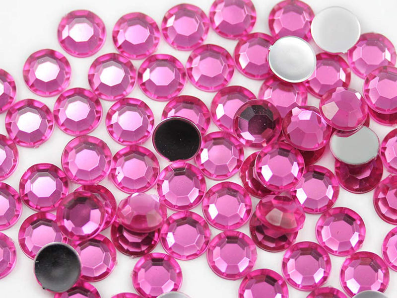 400PCS SS40 8mm Assorted Flat Back Acrylic Rhinestones Plastic Gems for Jewelry Making, Face Painting Cosplay Costume Embelishments