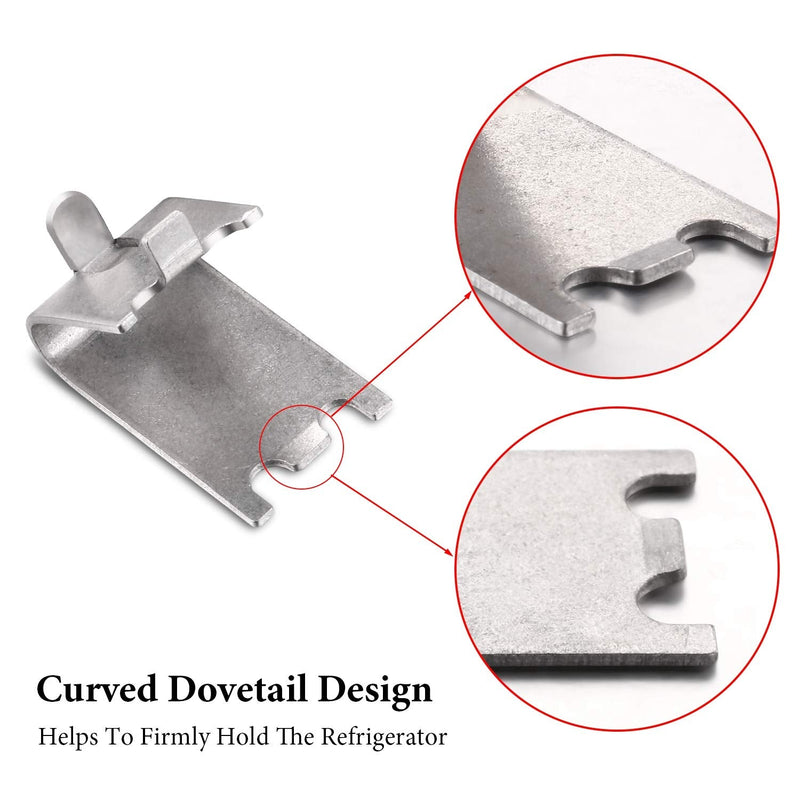 920158 Refrigerator Shelf Clips Freezer Cooler Shelf Support Commercial Replacement Rack Clips Buckles for Fridge Parts 16